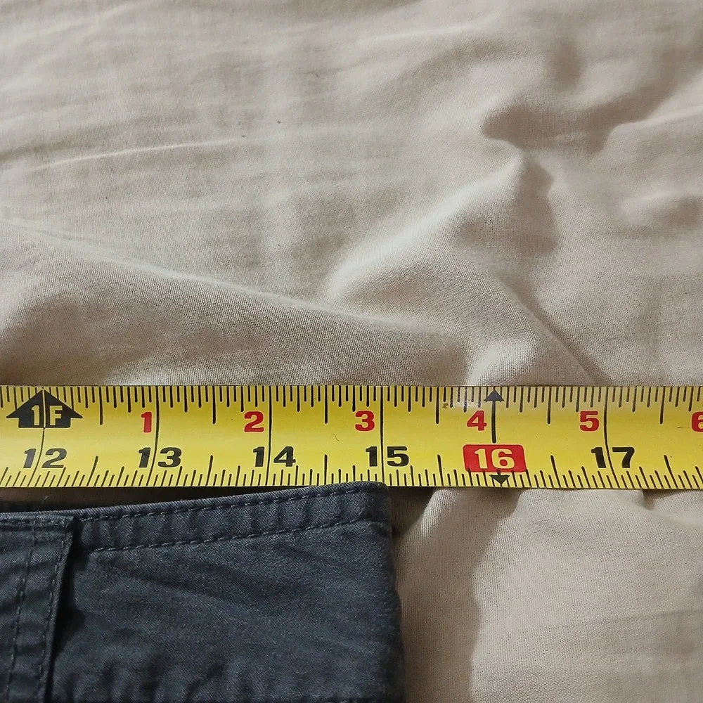 Kikwear Cargo Pants Mens 30 Gray Wide Leg Rave Dance Y2K Streetwear 12111-HT